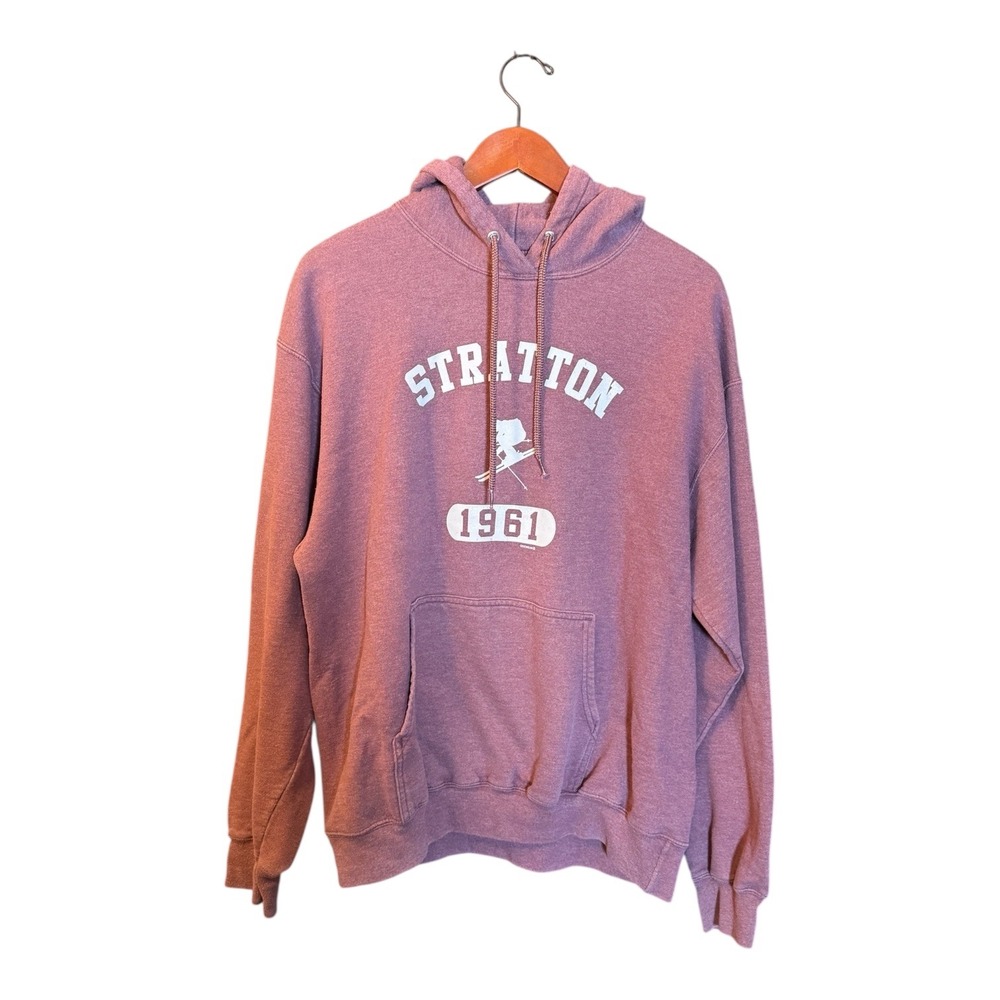 Stratton VT Ski Resort‎ Port & Company Hoodie - Men's Large Purple